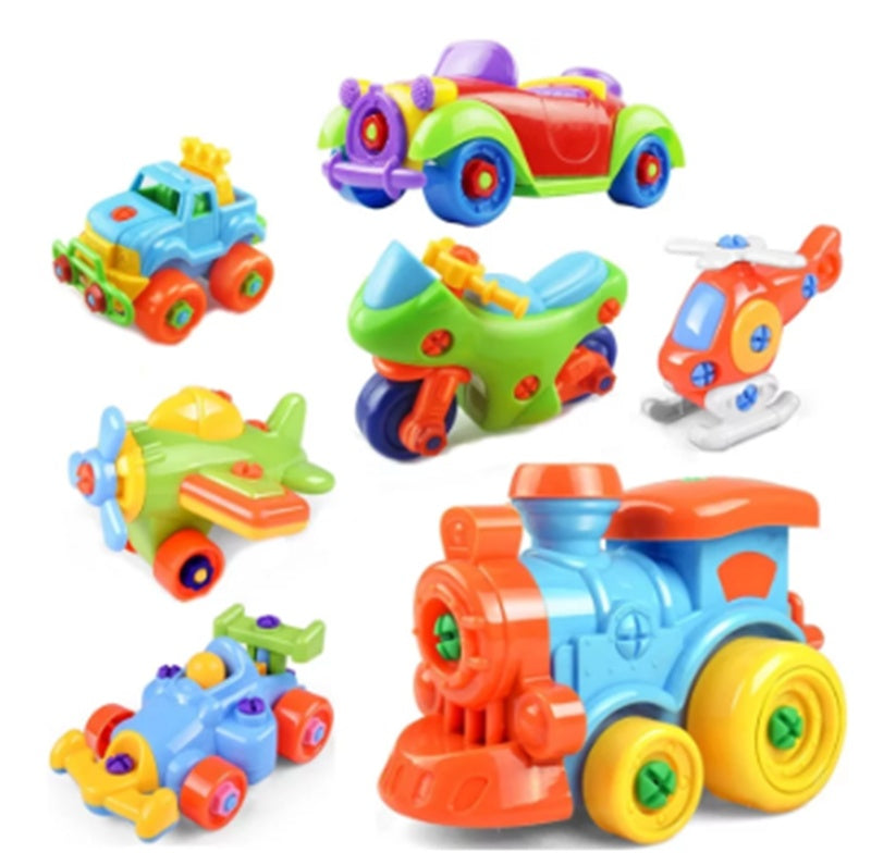 Children's Toys Detachable and Assembled Motorcycle Plastic Building Block Toys - Cindi Book