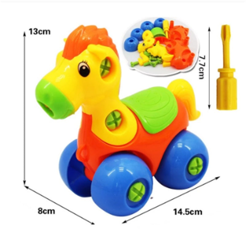 Children's Toys Detachable and Assembled Motorcycle Plastic Building Block Toys - Cindi Book