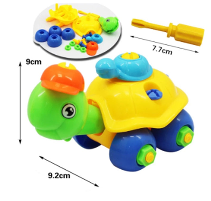 Children's Toys Detachable and Assembled Motorcycle Plastic Building Block Toys - Cindi Book