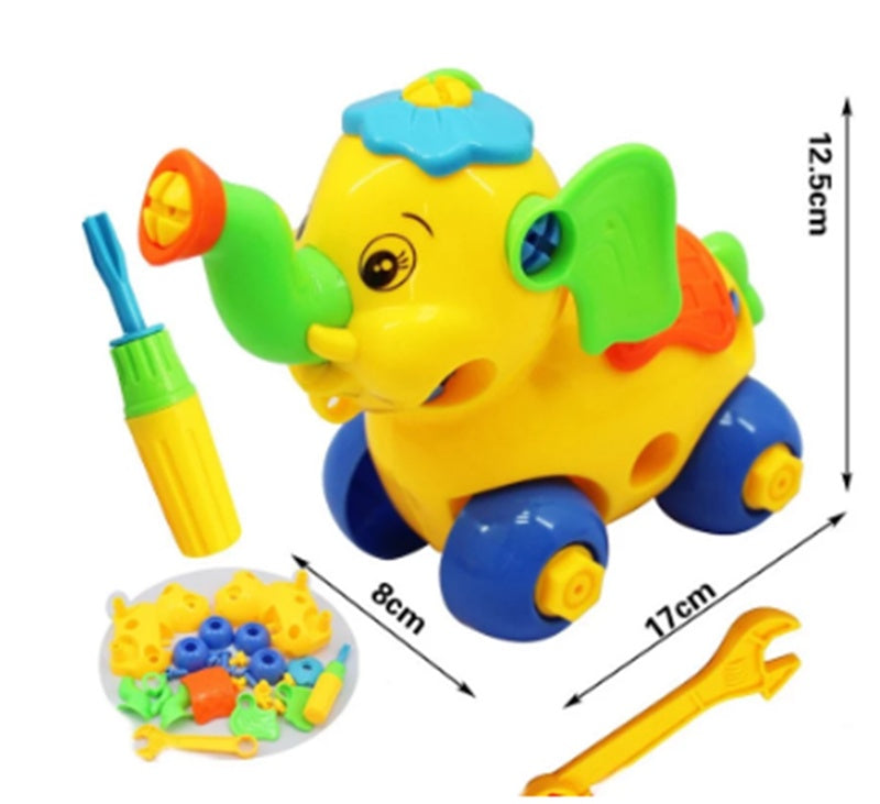 Children's Toys Detachable and Assembled Motorcycle Plastic Building Block Toys - Cindi Book
