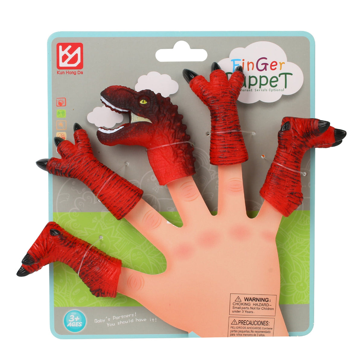 Children's Finger Dinosaur Doll Tyrannosaurus Model - Cindi Book