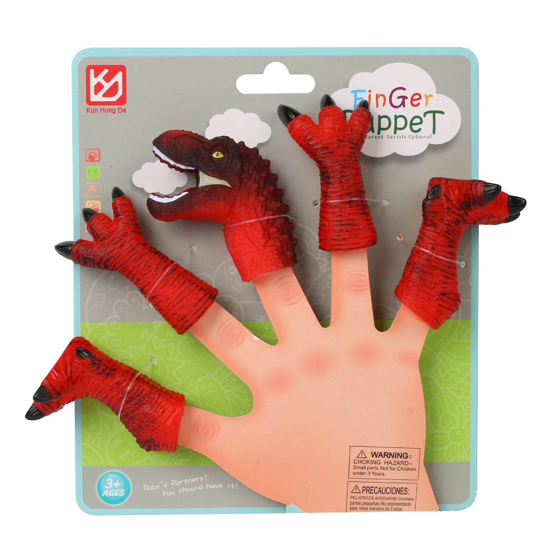 Children's Finger Dinosaur Doll Tyrannosaurus Model - Cindi Book