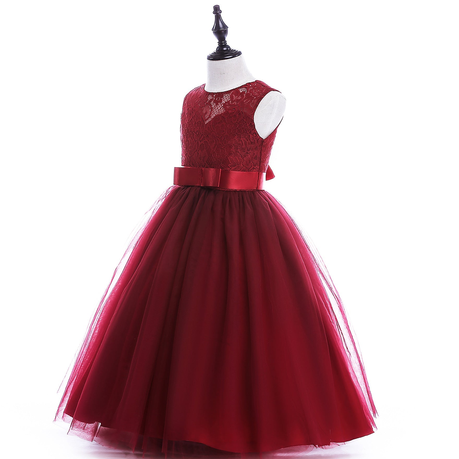 Big Kids Wedding Dress Girls Pettiskirt Lace Dress Costumes - Cindi Book
