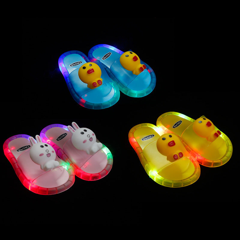 New Luminous Children's Slippers With Lights Cartoon Children's Shoes - Cindi Book