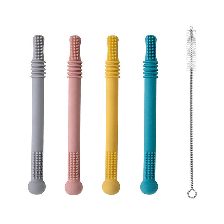 Baby Teether Silicone Hollow Teething Tube - Cindi Book