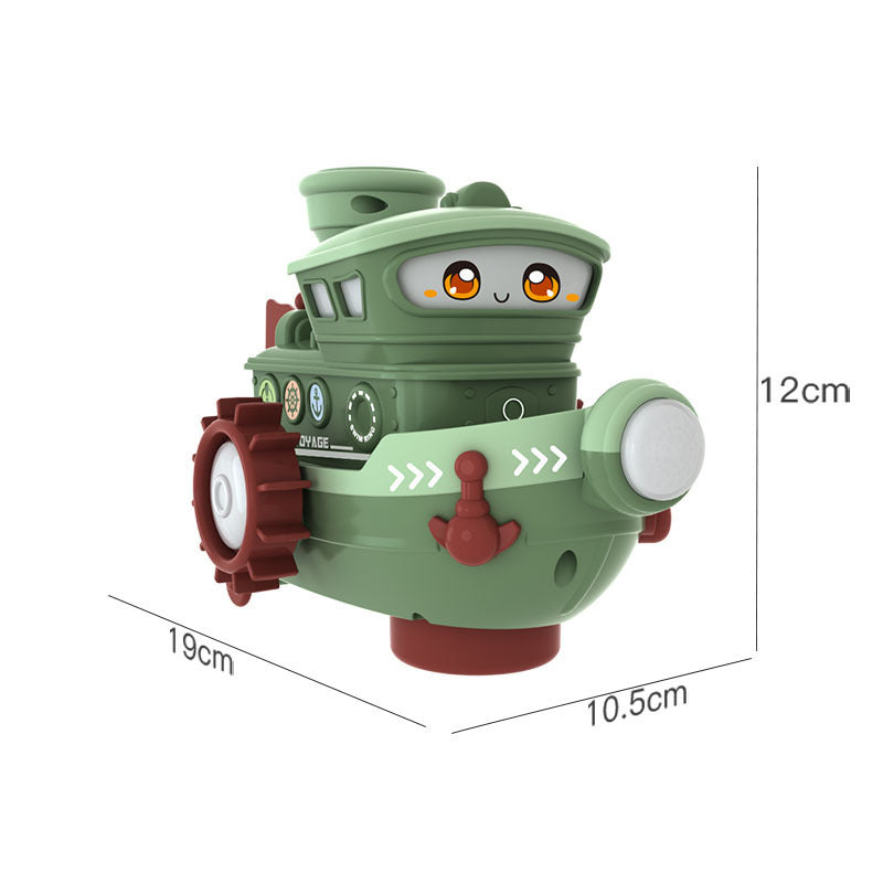 Electric Water Rotating Spray Ship Toys Cartoon Boat Funny Baby Bath Toys - Cindi Book