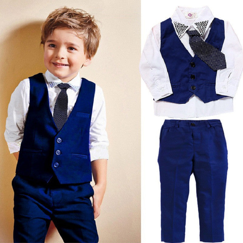 Casual Clothing Suits Boys' Clothes Vests Gentleman Suits - Cindi Book