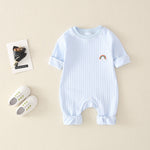 Fashionable And Simple Rainbow Baby Jumpsuit - Cindi Book