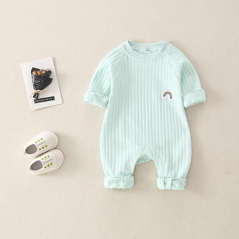 Fashionable And Simple Rainbow Baby Jumpsuit - Cindi Book
