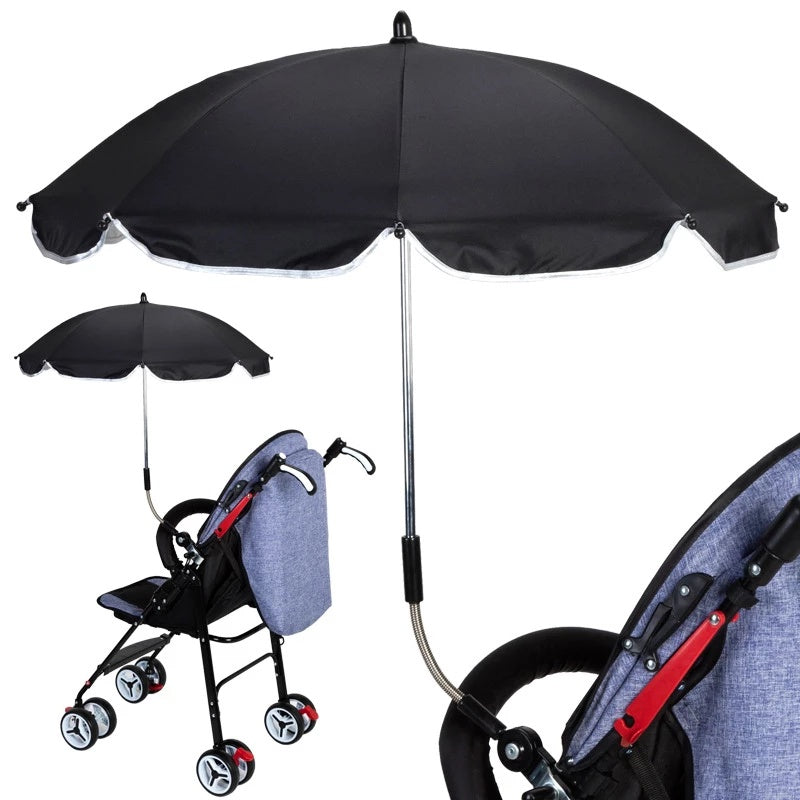 360 Degrees Pram Umbrellas Cart Accessories Adjustable Stroller Umbrella - Cindi Book