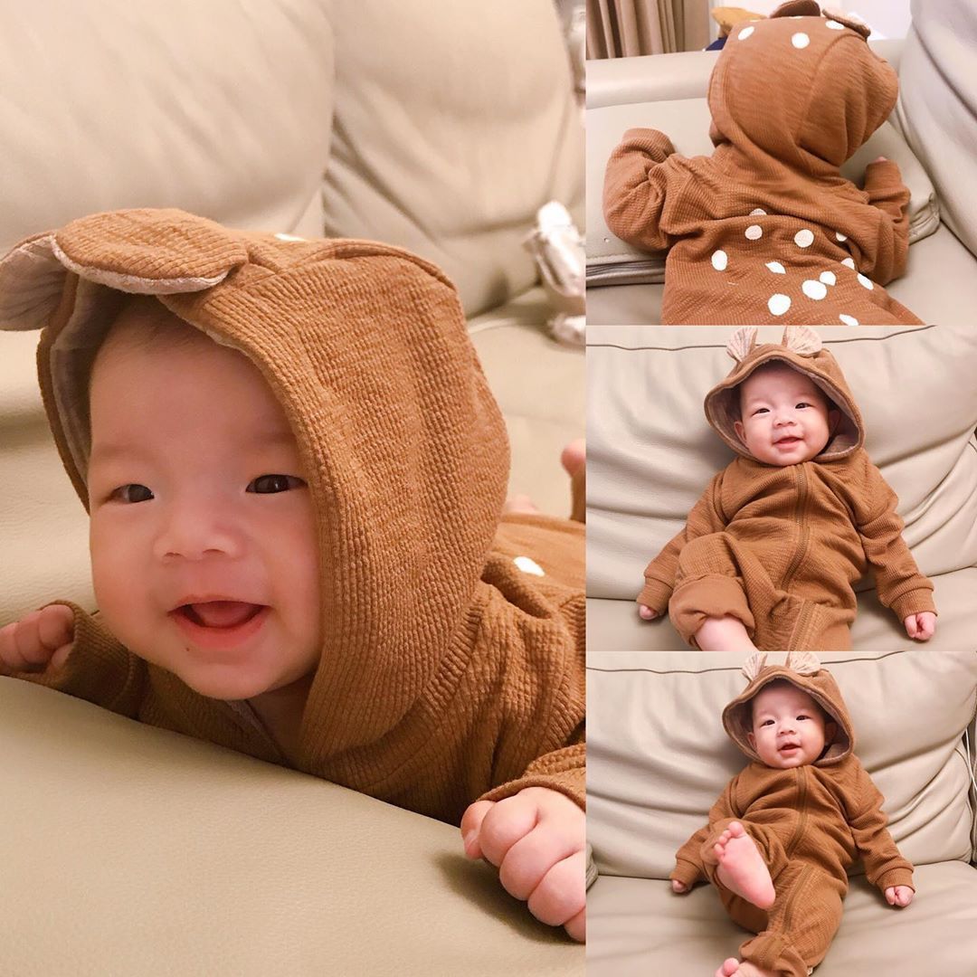 Baby Long-Sleeved Men's And Women's Baby Spring And Autumn Romper Romper Romper Jumpsuit - Cindi Book