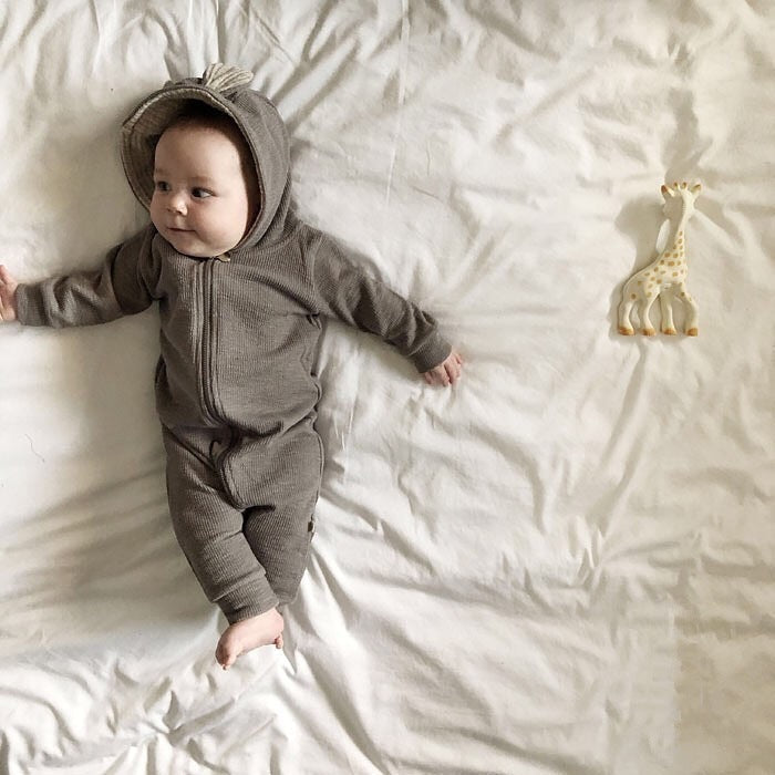 Baby Long-Sleeved Men's And Women's Baby Spring And Autumn Romper Romper Romper Jumpsuit - Cindi Book
