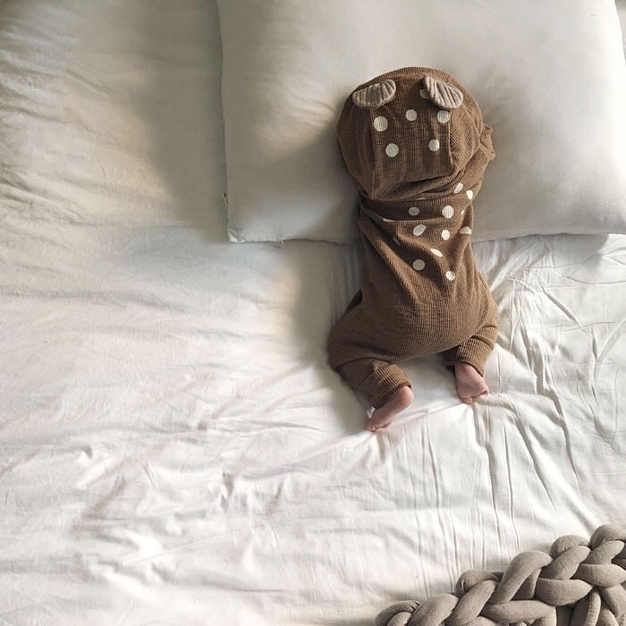 Baby Long-Sleeved Men's And Women's Baby Spring And Autumn Romper Romper Romper Jumpsuit - Cindi Book