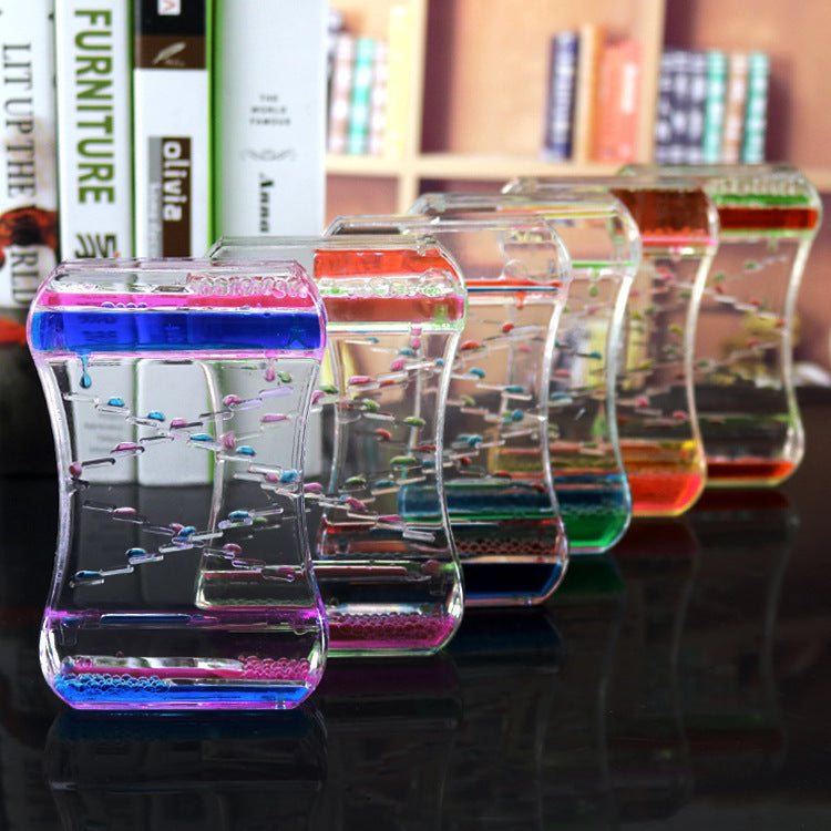 Creative Cruise Fluid Liquid Hourglass Quicksand Timer 2024 Ins Living Room Office Ornaments Desk Table Decorations Home Decor - Cindi Book