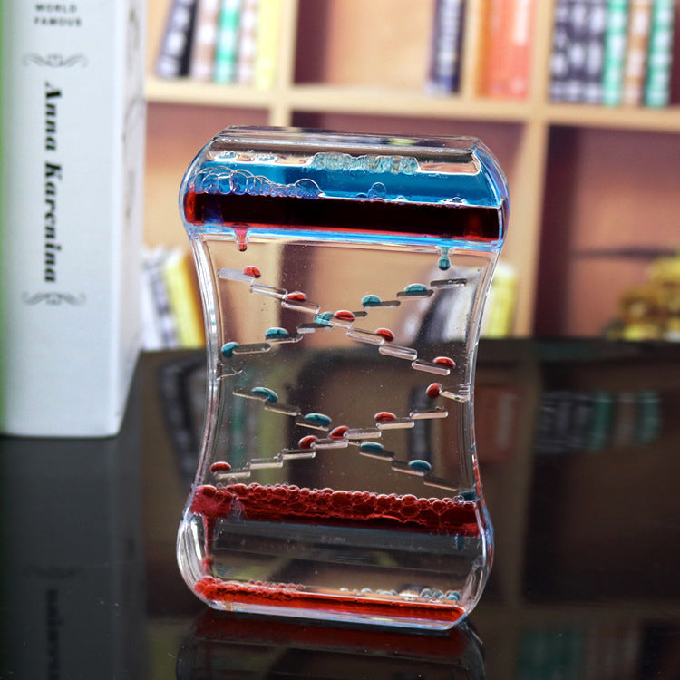 Creative Cruise Fluid Liquid Hourglass Quicksand Timer 2024 Ins Living Room Office Ornaments Desk Table Decorations Home Decor - Cindi Book