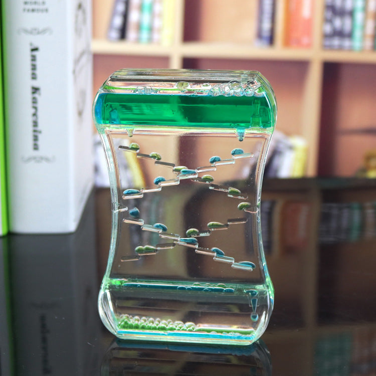 Creative Cruise Fluid Liquid Hourglass Quicksand Timer 2024 Ins Living Room Office Ornaments Desk Table Decorations Home Decor - Cindi Book