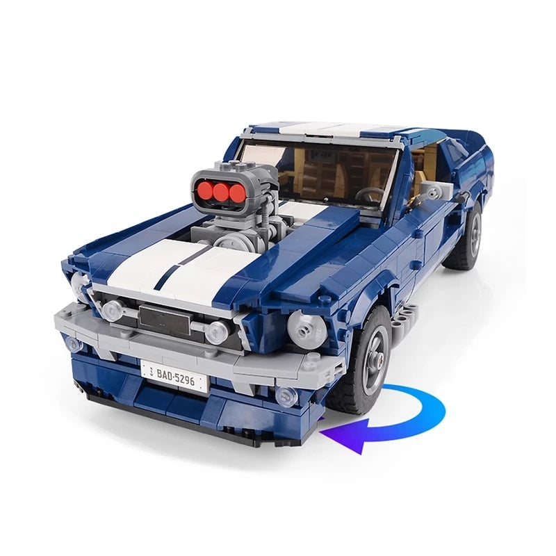 Ford Mustang GT Racing Assembled Building Block Toys of Technology Machinery Group - Cindi Book