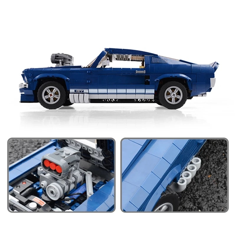Ford Mustang GT Racing Assembled Building Block Toys of Technology Machinery Group - Cindi Book