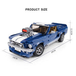 Ford Mustang GT Racing Assembled Building Block Toys of Technology Machinery Group - Cindi Book
