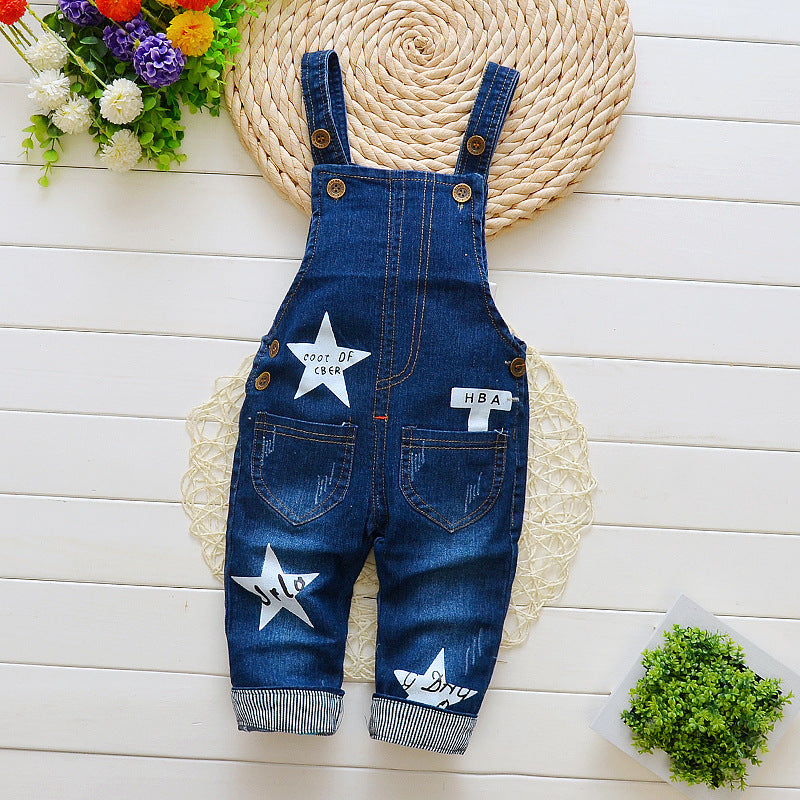 Children's Pants, Baby Children's Overalls, Jeans, Children's Clothing, Children's Pants, Boys And Girls' Cotton Trousers Cover - Cindi Book