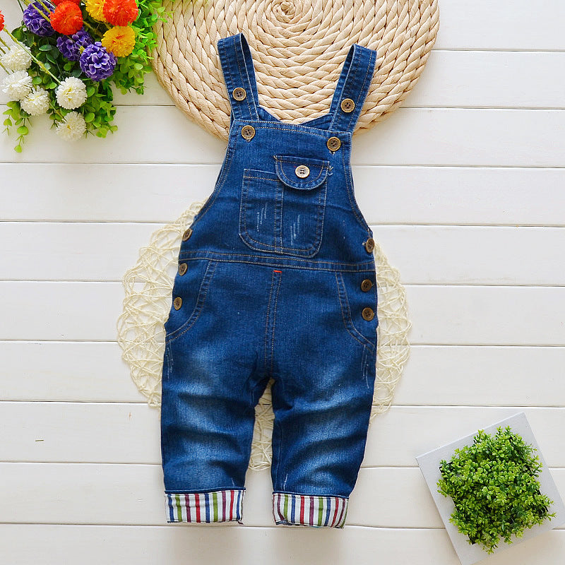 Children's Pants, Baby Children's Overalls, Jeans, Children's Clothing, Children's Pants, Boys And Girls' Cotton Trousers Cover - Cindi Book