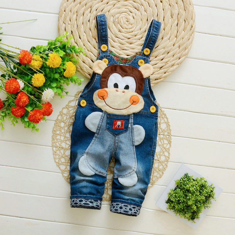 Children's Pants, Baby Children's Overalls, Jeans, Children's Clothing, Children's Pants, Boys And Girls' Cotton Trousers Cover - Cindi Book