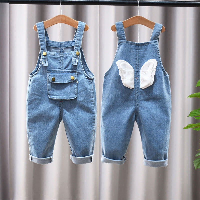 Children's Pants, Baby Children's Overalls, Jeans, Children's Clothing, Children's Pants, Boys And Girls' Cotton Trousers Cover - Cindi Book