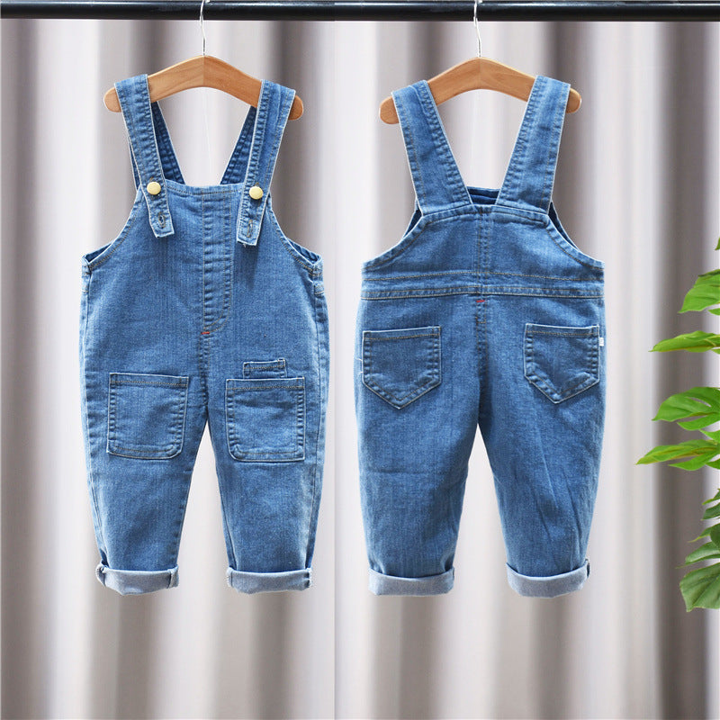 Children's Pants, Baby Children's Overalls, Jeans, Children's Clothing, Children's Pants, Boys And Girls' Cotton Trousers Cover - Cindi Book