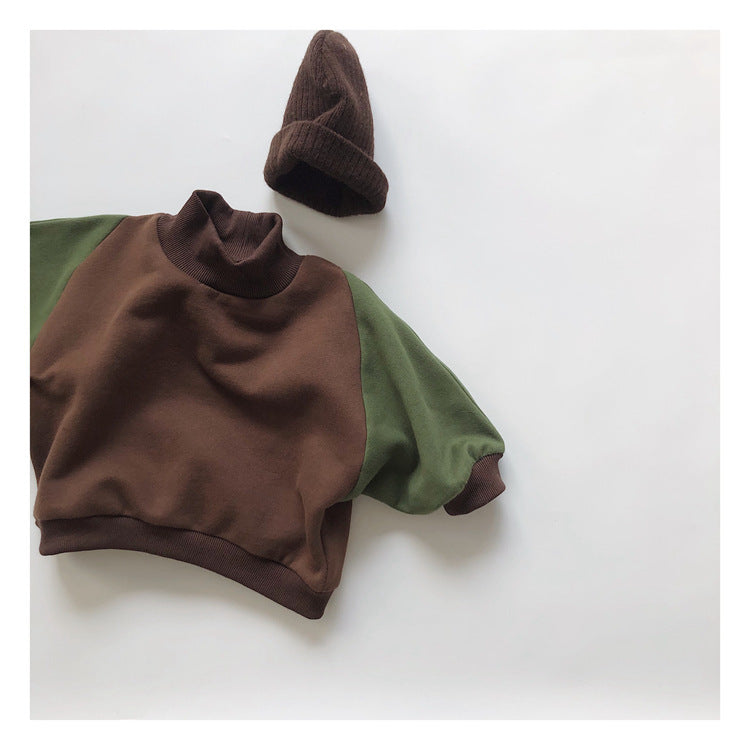 Fleece Pullover Baby Fleece Top Turtleneck Sweater - Cindi Book
