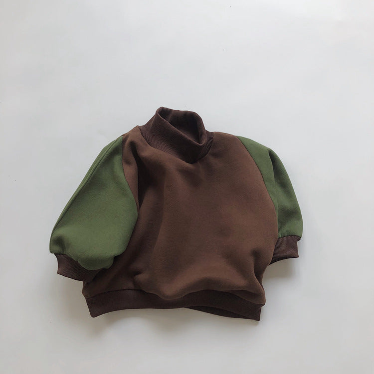 Fleece Pullover Baby Fleece Top Turtleneck Sweater - Cindi Book