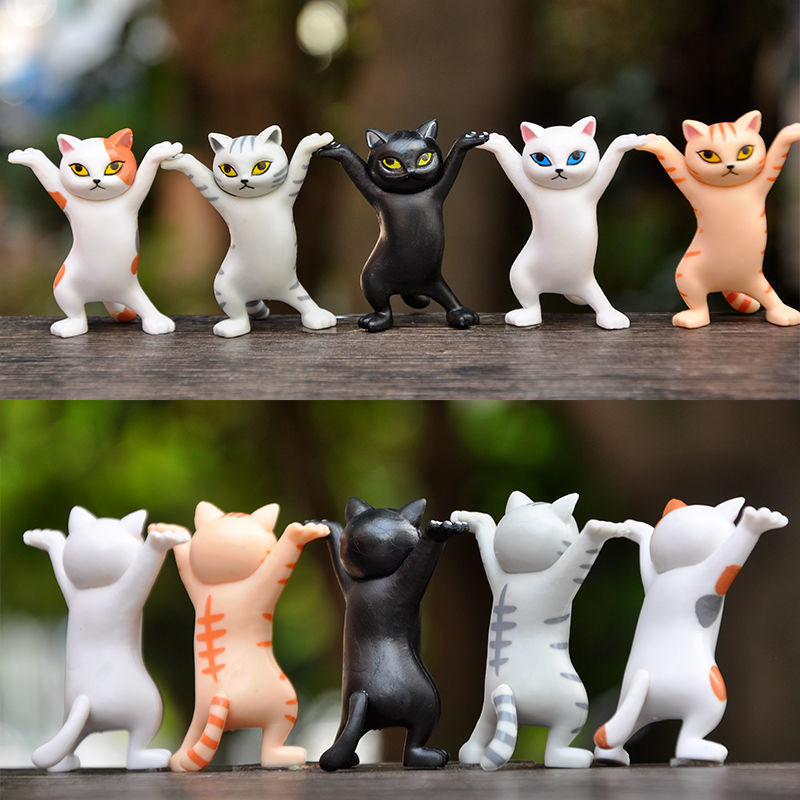 Kids Children Funny Toys Gift Cat Coffin Dance Doll Animals Figurines Handmade Blind Box Decoration Toys Gift