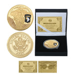 United States Screaming Army 101st Airborne Division Gold Plated Souvenir Coin - Cindi Book