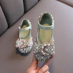 Girls' Leather Shoes Spring And Autumn Style Single Shoes Rhinestone Princess Shoes Performance Shoes - Cindi Book
