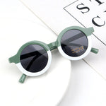 Children's Fashion Round Leopard Print Patchwork Shades - Cindi Book