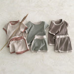 Infant and young children's clothing made of old casual sports short-sleeved suit - Cindi Book