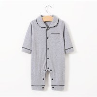 Baby pajamas solid color baby onesies kids clothes - Cindi Book
