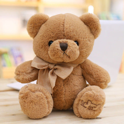 Cute Teddy Bear Plush Toy Hug Bear Doll Butterfly Bow Tie Bear Doll Ragdoll Girl Birthday Gift - Cindi Book