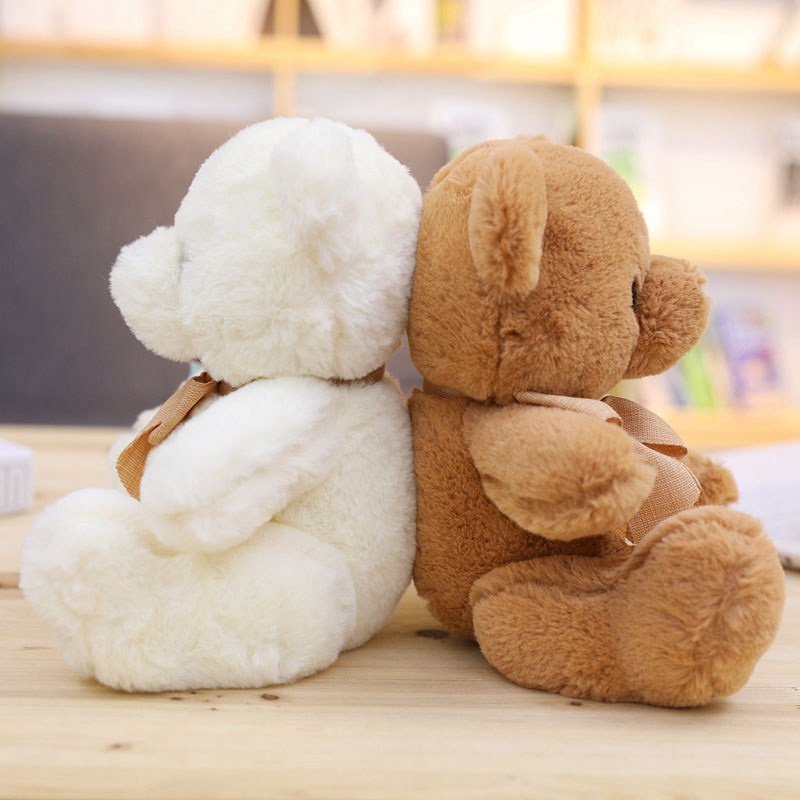 Cute Teddy Bear Plush Toy Hug Bear Doll Butterfly Bow Tie Bear Doll Ragdoll Girl Birthday Gift - Cindi Book
