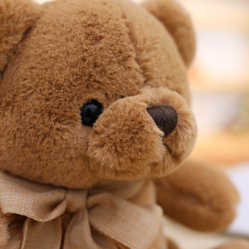 Cute Teddy Bear Plush Toy Hug Bear Doll Butterfly Bow Tie Bear Doll Ragdoll Girl Birthday Gift - Cindi Book