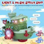 Electric Water Rotating Spray Ship Toys Cartoon Boat Funny Baby Bath Toys - Cindi Book