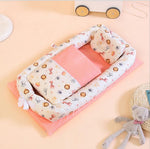 Crib Anti-pressure Newborn Foldable Portable Crib Middle Bed Baby Infant Mattress Bionic Travel Bed - Cindi Book