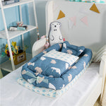 Crib Anti-pressure Newborn Foldable Portable Crib Middle Bed Baby Infant Mattress Bionic Travel Bed - Cindi Book