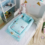 Crib Anti-pressure Newborn Foldable Portable Crib Middle Bed Baby Infant Mattress Bionic Travel Bed - Cindi Book