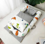 Crib Anti-pressure Newborn Foldable Portable Crib Middle Bed Baby Infant Mattress Bionic Travel Bed - Cindi Book