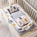 Crib Anti-pressure Newborn Foldable Portable Crib Middle Bed Baby Infant Mattress Bionic Travel Bed - Cindi Book