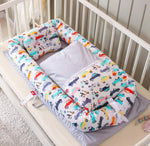 Crib Anti-pressure Newborn Foldable Portable Crib Middle Bed Baby Infant Mattress Bionic Travel Bed - Cindi Book