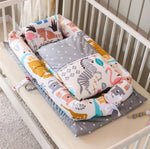 Crib Anti-pressure Newborn Foldable Portable Crib Middle Bed Baby Infant Mattress Bionic Travel Bed - Cindi Book