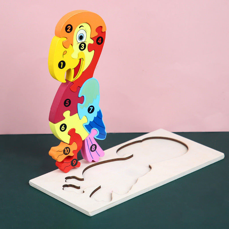 Children's Cartoon Number Animal Puzzle - Cindi Book