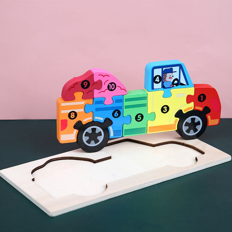 Children's Cartoon Number Animal Puzzle - Cindi Book