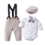 Autumn New Long Sleeve Khaki Suit Infant Clothing Boys' Gentleman Children'S Clothing - Cindi Book